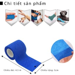 Thumbnail Băng Keo Thể Thao Y Tế Quấn Cổ Chân, Cổ Tay Cao Su Non Tự Dính Đá Bóng, Chống Chấn Thương Chính Hãng Amalife 3