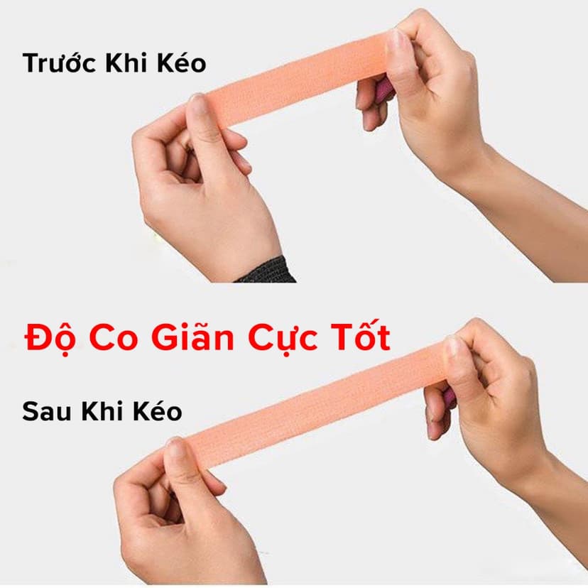 Ảnh Băng Quấn Cổ Chân, Cổ Tay Các Khớp Chơi Thể Thao Bằng Cao Su Non Tự Dính Đá Bóng, Chống Chấn Thương Chính Hãng Amalife 4