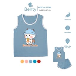 Thumbnail Ba lỗ in hình gấu cute BENTY BT071 thoáng mát, ba lỗ hè thoải mái cho bé vận động 1