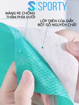 Thumbnail Miếng giấy lót toilet tự phân hủy SPORTY chống thấm nước, dính chắc chắn, nhỏ gọn, tiện dụng. 2