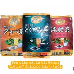 Thumbnail Trà giảm cân Orihiro hỗ trợ thanh lọc thải độc giảm mỡ thừa Nhật Bản 60 gói 2