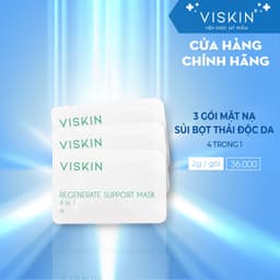 Thumbnail Combo 3 gói Mặt nạ sủi bọt VISKIN thải độc, hỗ trợ phục hồi da 4 trong 1 - 3 gói x 2g [CHÍNH HÃNG] 1