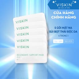 Thumbnail Combo 5 gói Mặt nạ sủi bọt VISKIN thải độc, hỗ trợ phục hồi da 4 trong 1 - 5 gói x 2g [CHÍNH HÃNG] 1