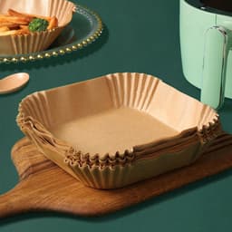 Thumbnail Bộ 50 Khay Lót Nồi Chiên Không Dầu LA FONTE, 16cm x 4,5cm, Không chất bảo quản, An toàn tiện lợi 4