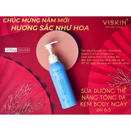 Thumbnail Sữa dưỡng thể nâng tông da ban ngày VISKIN - 200g [CHÍNH HÃNG] 4