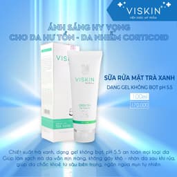 Thumbnail Sữa rửa mặt VISKIN trà xanh không bọt pH 5.5 - 100g [CHÍNH HÃNG] 4