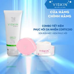 Thumbnail Combo Tiết kiệm Phục hồi da nhiễm corticoid - Dược mỹ phẩm VISKIN (bộ 2 sản phẩm) [CHÍNH HÃNG] 1