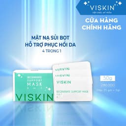 Thumbnail Mặt nạ sủi bọt VISKIN thải độc, hỗ trợ phục hồi da 4 trong 1 - Hộp 50g (25 gói x 2g) [CHÍNH HÃNG] 1