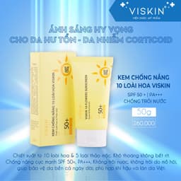 Thumbnail Kem chống nắng VISKIN SPF 50+, PA+++ 10 loài hoa  - 50g [CHÍNH HÃNG] 4