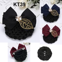Thumbnail GOTI Thời Trang Nữ Kẹp Búi Tóc Cao Cấp Đính Nơ Phối Voan Nhiều Màu Xinh Xắn Công Sở, Y Tá KT45 4