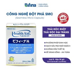 Thumbnail Men vi sinh Bifina Nhật Bản - Hỗ trợ thải độc đại tràng,detox ruột, Loại R 20 gói 3