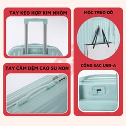 Thumbnail Vali kéo du lịch KS-216/P309 Kingsun size 28 cao cấp bảo hành 5 năm 3