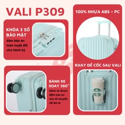 Thumbnail Vali kéo du lịch KS-216/P309 Kingsun size 28 cao cấp bảo hành 5 năm 2