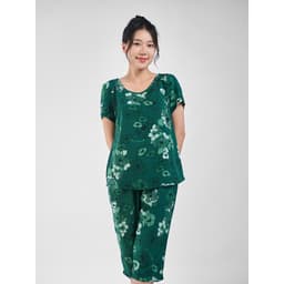 Thumbnail Bộ mặc nhà nữ WINNY kiểu cộc tay quần ngố chất lanh mềm mát 2MNLA23016N 3