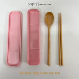 Thumbnail Bộ thìa đũa, dụng cụ cá nhân bằng tre, gỗ ONGTRE dùng ăn cơm văn phòng sinh viên dã ngoại 4