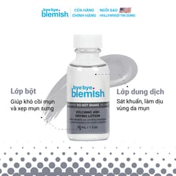 Thumbnail Chấm Đẩy Mụn Đầu Đen, Đầu Trắng, Bã Nhờn, Giảm Viêm Từ Tro Núi Lửa Bye Bye Blemish Volcanic Ash Drying Lotion 30ml 3