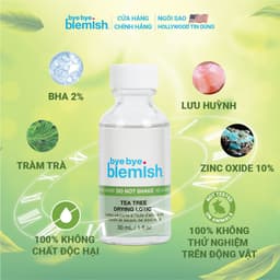Thumbnail  Chấm Mụn Tràm Trà và Serum 9,9% Niacinamide Bye Bye Blemish 30ml giúp giảm mụn, mờ vết thâm cho da dầu 3