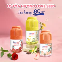 Thumbnail Lọ tỏa hương Loveseed hương thơm tự nhiên dễ chịu khử mùi sáp thơm phòng thế hệ mới 60 ngày - 200ml 2