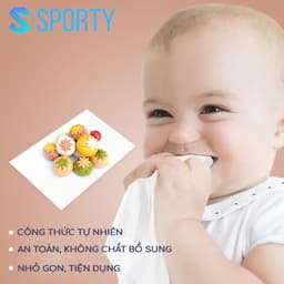 Thumbnail Túi 10 khăn giấy ướt SPORTY PS5 nhỏ gọn, an toàn cho trẻ em, người lớn, dày dặn, đóng gói chắc chắn 4