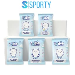 Thumbnail Túi 10 khăn giấy ướt SPORTY PS5 nhỏ gọn, an toàn cho trẻ em, người lớn, dày dặn, đóng gói chắc chắn 1