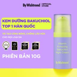 Thumbnail Kem dưỡng hỗ trợ chống lão hóa, tái tạo căng bóng BAKUCHIOL SỐ 1 HÀN QUỐC By Wishtrend Vitamin A 10g 1