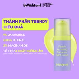 Thumbnail Kem dưỡng hỗ trợ chống lão hóa, tái tạo căng bóng BAKUCHIOL SỐ 1 HÀN QUỐC By Wishtrend Vitamin A 10g 2