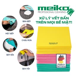Thumbnail Set 6 Khăn Lau Bếp Đa Năng MEIKO Profissimo ĐỨC Khăn Lau Kính, Siêu Thấm Hút, Nhanh Khô, Dễ Giặt, Vải Không Dệt Lau Ô Tô 3