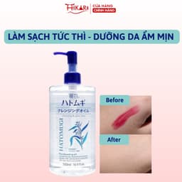 Thumbnail Dầu tẩy trang ý dĩ dưỡng ẩm Reihaku Hatomugi Cleansing Oil 500ml 4