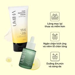 Thumbnail Bộ triệt lông Bikini gồm Kem Tẩy Lông UMIHA (85ml) và Mỡ trăn U Minh Hạ (30ml) 2