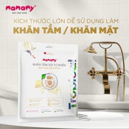Thumbnail Khăn mặt nén, khăn tắm du lịch Mamamy Tropical dùng một lần tiện lợi chất liệu 100% sợi tư nhiên và rayon 4