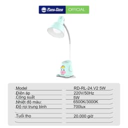 Thumbnail Đèn bàn Bảo vệ Thị lực Rạng Đông Model: RD-RL-24.V2 5W ánh sáng trắng 6500K 1
