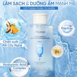 Thumbnail Nước Tẩy Trang JMsolution Water Luminous SOS Ringer Cleansing Water Black & H9 Hyaluronic Ampoule (500ml, 850ml) 1
