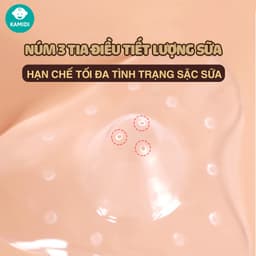 Thumbnail Núm Trợ Ti Kamidi Chất Liệu Silicon Co Dãn Mềm Mại Bảo Vệ Đầu Ngực Cho Mẹ Và Hỗ Trợ Cho Bé Ti Song Song Bình Sữa 3