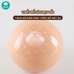 Thumbnail Núm Trợ Ti Kamidi Chất Liệu Silicon Co Dãn Mềm Mại Bảo Vệ Đầu Ngực Cho Mẹ Và Hỗ Trợ Cho Bé Ti Song Song Bình Sữa 4