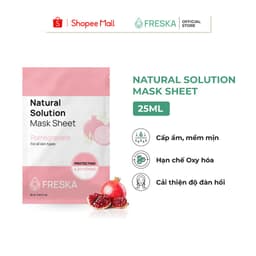 Thumbnail Mặt nạ giấy lựu đỏ Freska Natural Solution Mask Sheet – Pomegranate 25ml 1