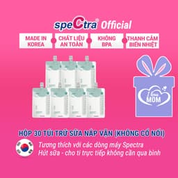Thumbnail Túi trữ sữa cảm biến nhiệt Spectra 200ml (có nắp vặn) 1