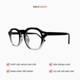 Thumbnail Gọng kính cận tròn nam nữ DOKCRAZY ILA Cao Cấp, Dáng Retro Âu Mỹ, Chống ánh sáng xanh, tia UV400 2