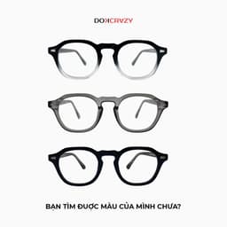 Thumbnail Gọng kính cận tròn nam nữ DOKCRAZY ILA Cao Cấp, Dáng Retro Âu Mỹ, Chống ánh sáng xanh, tia UV400 4