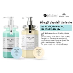 Thumbnail Cặp dầu gội xả phục hồi Weilaiya chiết xuất nấm Truffle giúp chống lão hóa da đầu, mượt tóc cho tóc hư tổn chai 450ml x2 2
