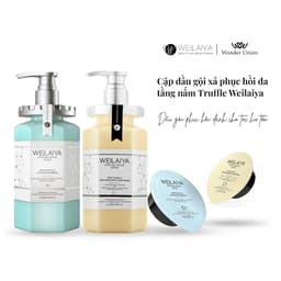 Thumbnail Cặp dầu gội xả phục hồi Weilaiya chiết xuất nấm Truffle giúp chống lão hóa da đầu, mượt tóc cho tóc hư tổn chai 450ml x2 3
