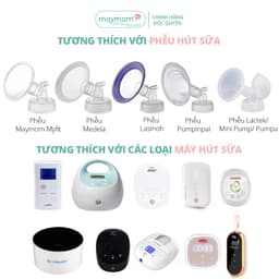 Thumbnail Cổ Nối Phễu Maymom Myfit Loại Cổ Rộng, Tương Thích Phễu Hút Sữa Spectra, Pumpin, Lacteck, Mini Pum, Pumpa, Silicon 4