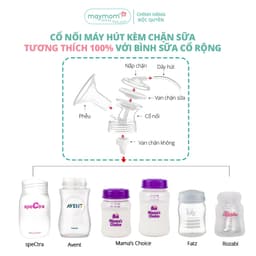 Thumbnail Cổ Nối Máy Hút Sữa Cổ Rộng 3 Chi Tiết Thương Hiệu Maymom, Tương Thích Máy Spectra, Avent, Fazt, Rozabi 2