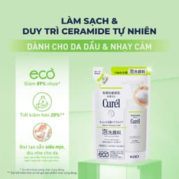Thumbnail Sữa rửa mặt Curél dạng bọt dành cho da dầu Sebum Trouble Care Sebum Care Foaming Wash 130ml 3