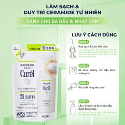 Thumbnail Sữa rửa mặt Curél dạng bọt dành cho da dầu Sebum Trouble Care Sebum Care Foaming Wash 130ml 4