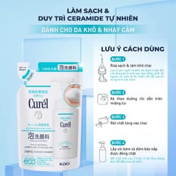 Thumbnail Curél Sữa rửa mặt Curél dạng bọt cấp ẩm chuyên sâu Intensive Moisture Care Foaming Wash 130ml 4