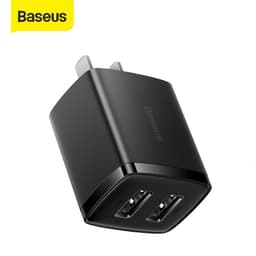 Thumbnail Củ sạc nhanh BASEUS Compact 2 cổng USB sạc nhanh 2.1A/10.5W, trang bị chip sạc thông minh, tiện lợi (ĐEN) 4