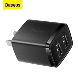Thumbnail Củ sạc nhanh BASEUS Compact 2 cổng USB sạc nhanh 2.1A/10.5W, trang bị chip sạc thông minh, tiện lợi (ĐEN) 1