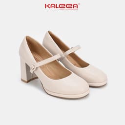Thumbnail Kaleea - Giày Sandal Nữ Gót Trụ Thiết Kế Quai Ngang Cao Gót Đế Cao 8p Đi Êm Chân Tôn Dáng - H23 3