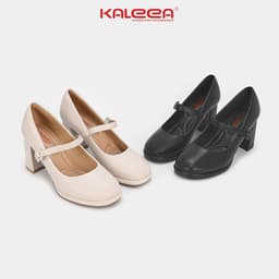 Thumbnail Kaleea - Giày Sandal Nữ Gót Trụ Thiết Kế Quai Ngang Cao Gót Đế Cao 8p Đi Êm Chân Tôn Dáng - H23 2