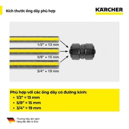 Thumbnail Khớp nối ống nước 2 chiều Karcher - Kết nối 2 ống dây dễ dàng 1
